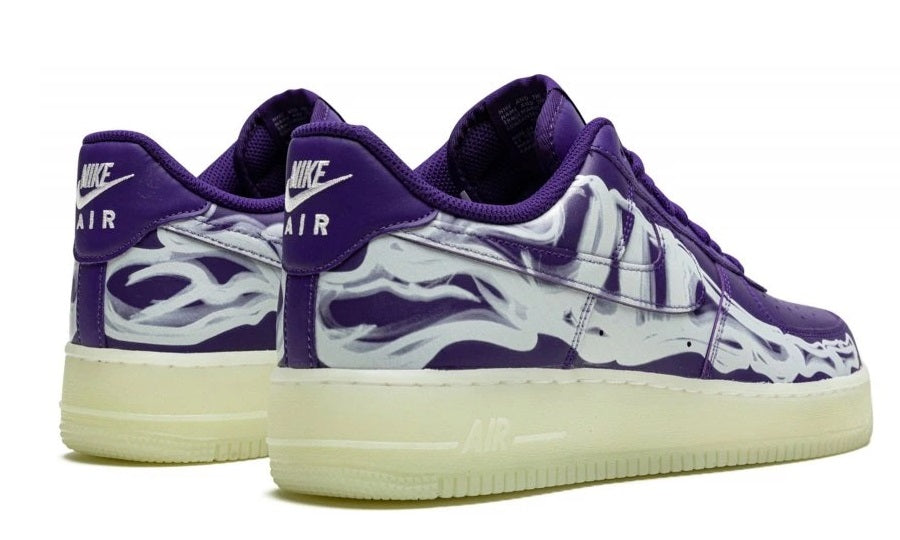Nike Air Force 1 Low '07 QS Purple Skeleton Halloween (2021)