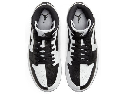 Air Jordan 1 Mid Split Black White (W)