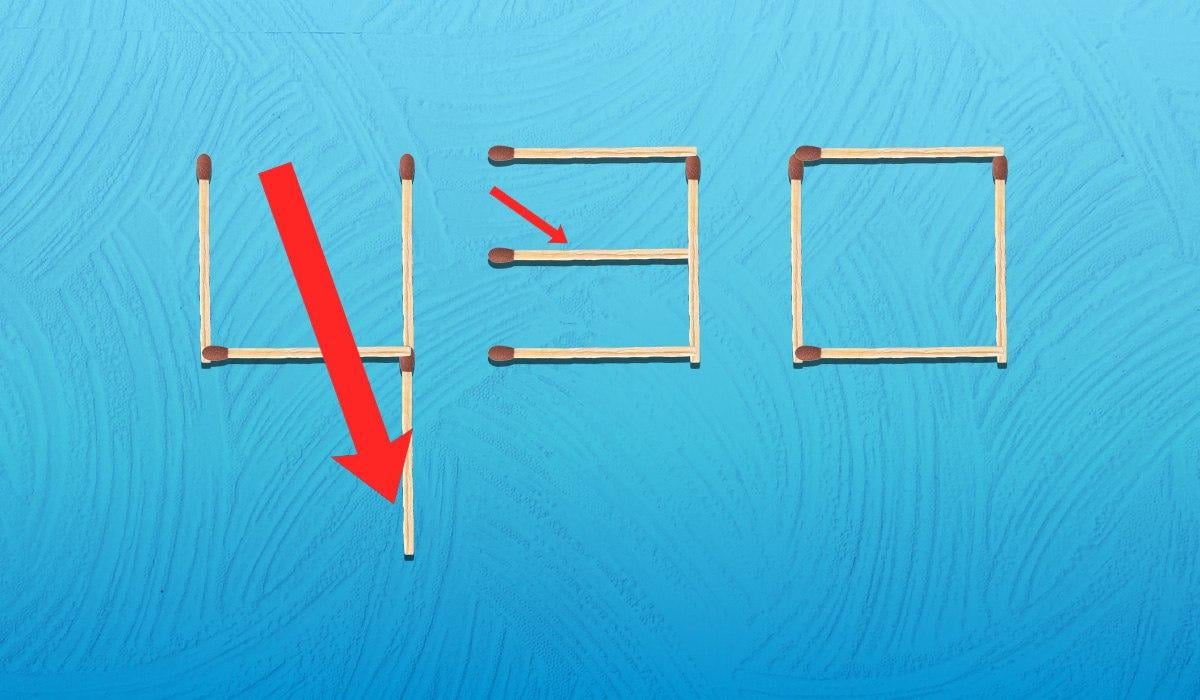 K tomu, abyste ukázali, že je půl šesté, stačí posunout 2 zápalky: obtížný IQ test.