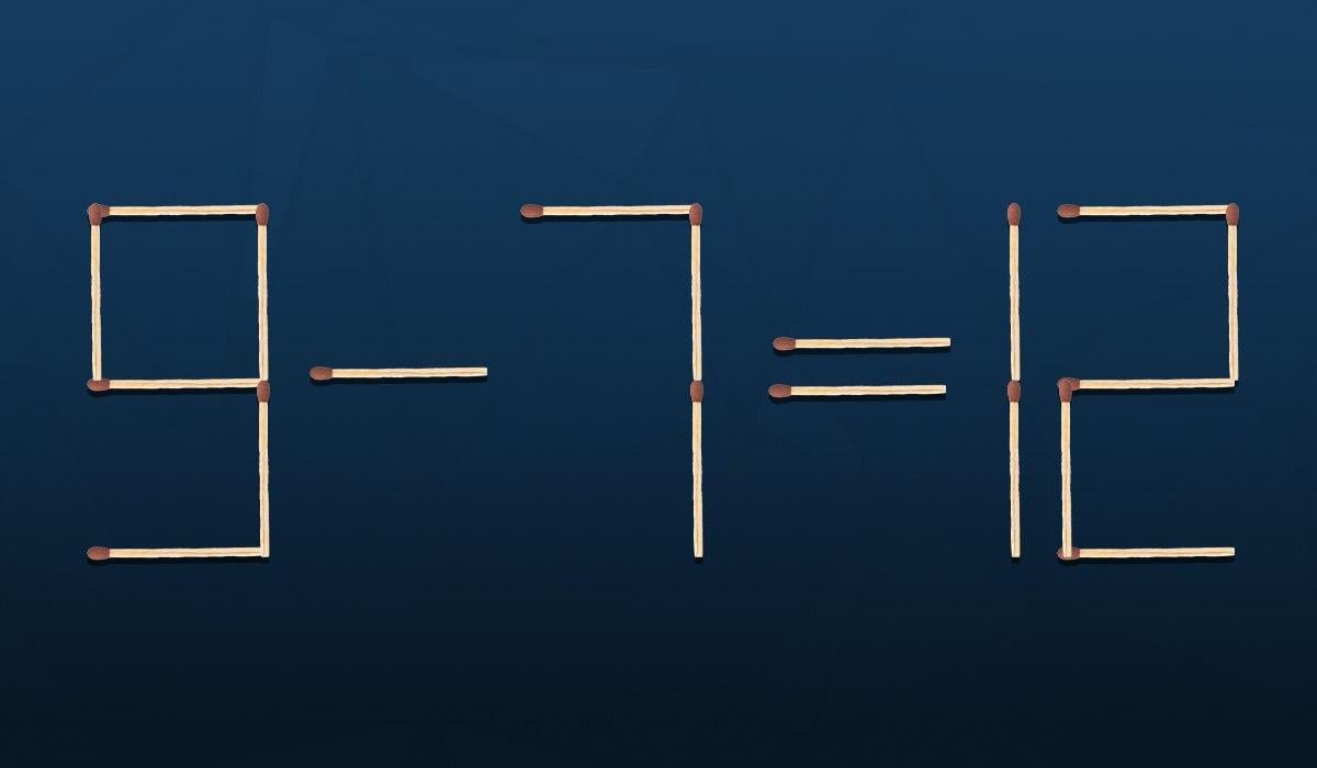 Hádanka pro génie: k opravě chyby stačí posunout pouze jednu sirku.