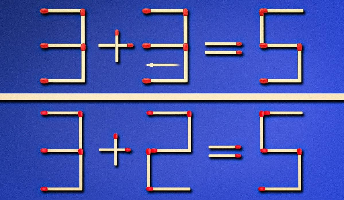 Pro opravu chyby musíte přehodit jednu sirku: rychlý IQ test