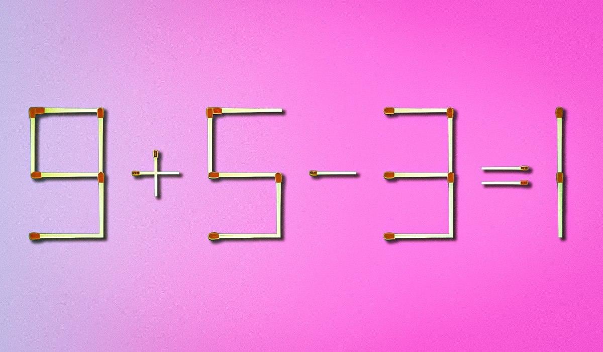 IQ test: stačí pohnout jednou zápalkou