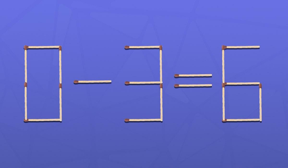 Jen génius dokáže vyřešit hlavolam se zápalkami za 9 sekund.