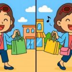 IQ test: najděte 3 rozdíly na obrázku dívky s taškami