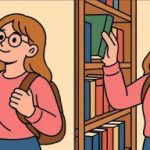 IQ test: najděte 3 rozdíly na obrázku dívky v knihovně za 19 sekund IQ test: najděte 3 rozdíly na obrázku dívky v knihovně