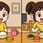 IQ test: najděte 3 rozdíly na obrázku dívky u stolu za 49 s. IQ test: najděte 3 rozdíly na obrázku dívky u stolu