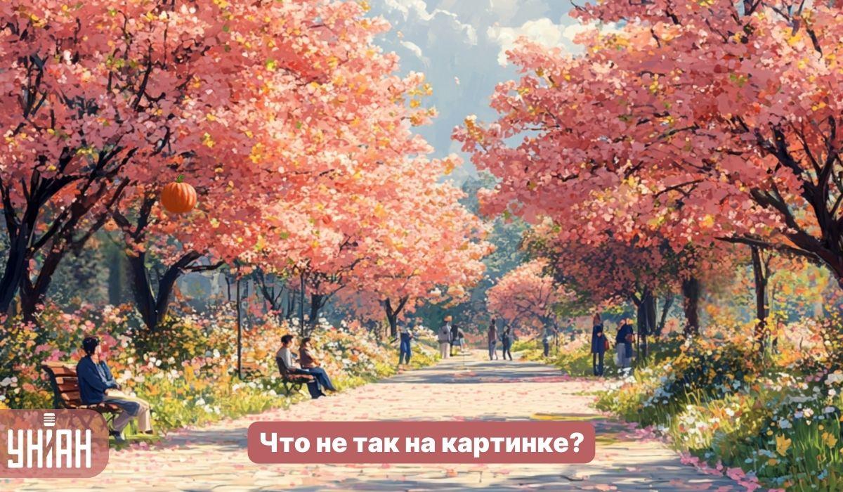 Najděte podivného brouka v parku se sakurami za 5 sekund: jednoduchý IQ test